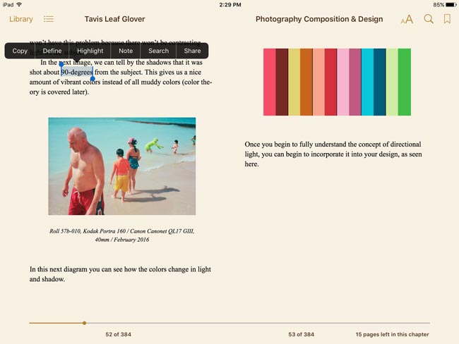 Ebook layout template